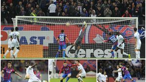 Ave Rusescu! GALERIE FOTO | Steaua este liderul grupei grație formei de zile mari a atacantului împrumutat de la Sevilla