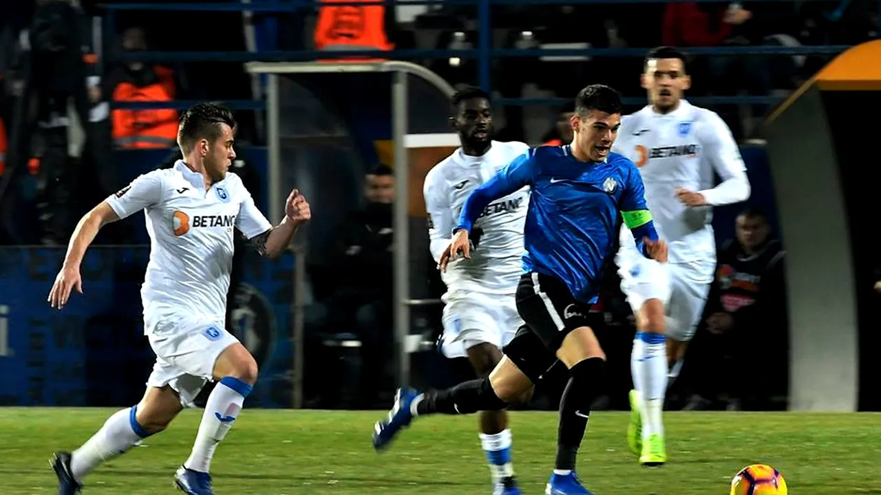 LIVE BLOG | Viitorul - U Craiova 0-0. Nimic nou la vârf. Cei 4 Fantastici ai Ligii 1 au călcat în gol la reluare. Cum arată clasamentul