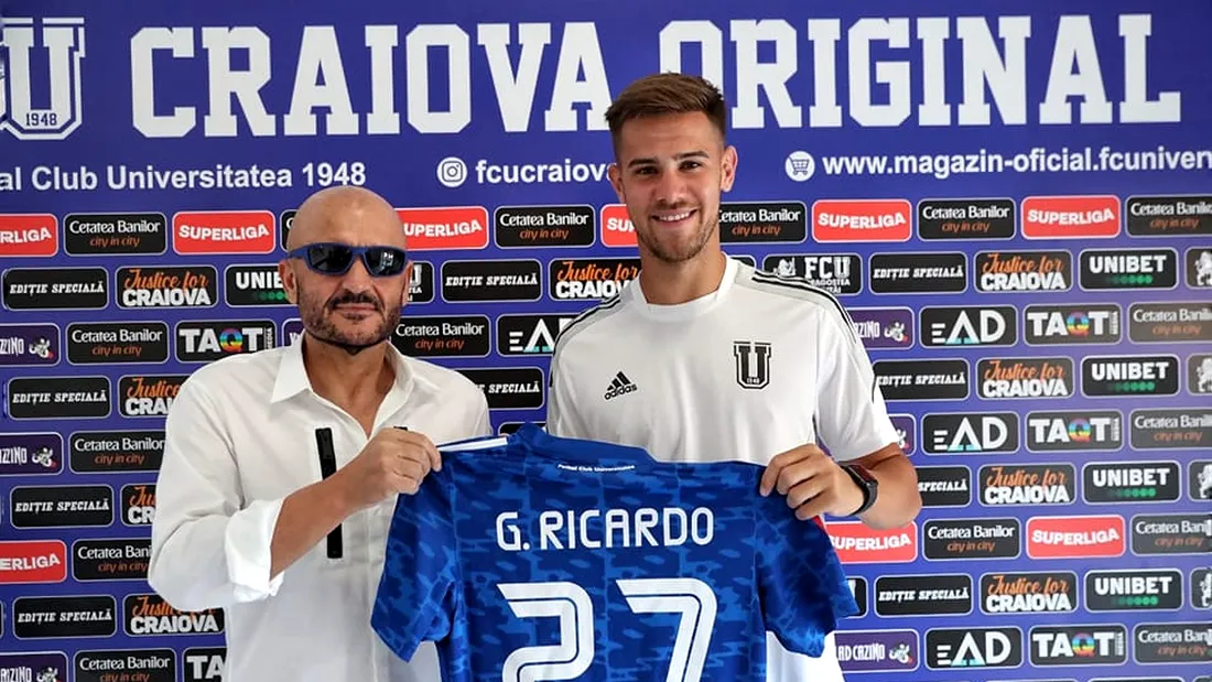 Ricardo Grigore, cedat de Dinamo la ”FC U” Craiova! Suma de bani încasată de bucureșteni