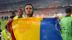 SUPER FOTO** Salutul lui Chivu pentru fanii din România