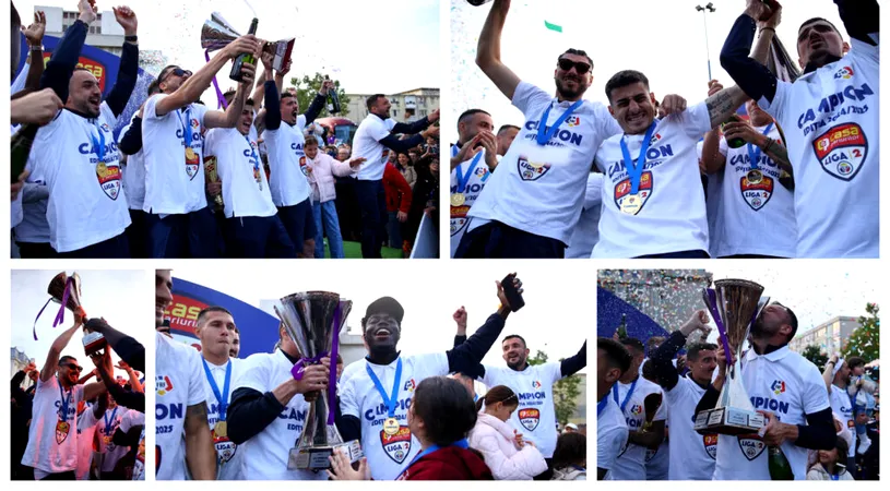 Campionii FC Argeș, a opta campioană în Liga 2 care ridică trofeul competiției. A ”suflat” locul 1 Stelei și Csikszeredei chiar înainte de linia de finiș!