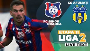 FC Bihor trece la limită de CS Afumați, într-un meci cu o primă repriză spectaculoasă, cu trei goluri şi patru mingi trimise în bare! Orădenii se întorc pe locul 2 în Liga 2