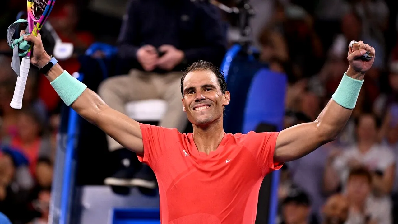 Rafael Nadal sfidează logica! Nu mai jucase tenis de un an, dar și-a distrus adversarul în primul tur la Brisbane! Reacția spaniolului după victoria cu Dominic Thiem