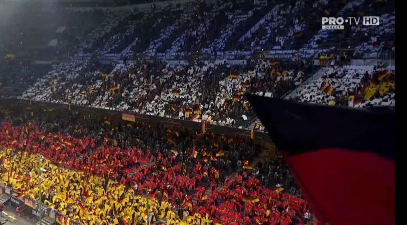 Scenografie impresionantă pe Volksparkstadion! Partida dintre Germania și România, motiv de sărbătoare la Hamburg | FOTO