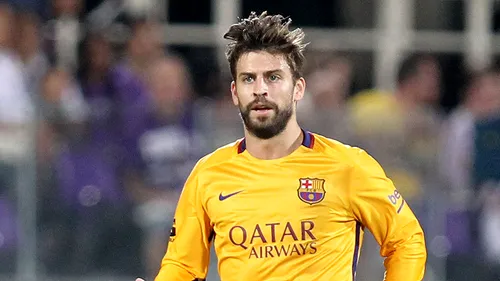 Pique a fost suspendat patru meciuri, după ce a fost eliminat în Supercupa cu Bilbao