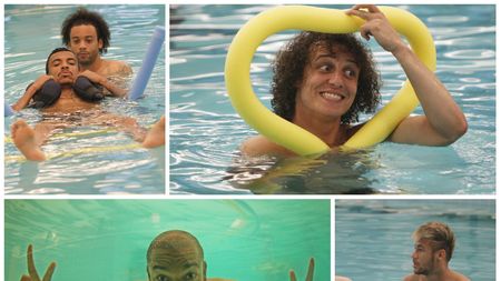 FOTO  și VIDEO | Relaxare și recuperare înainte de Columbia. Brazilienii s-au distrat la piscină