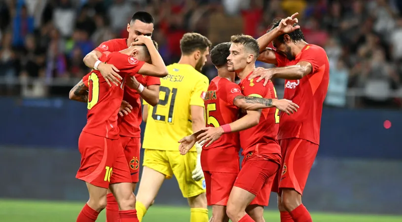 Darius Olaru, bucurie în stilul lui Thomas Muller, după un nou „assist” al lui Tavi Popescu! Căpitanul FCSB l-a copiat pe starul lui Bayern Munchen după golul de 3-0 cu Universitatea Craiova | VIDEO