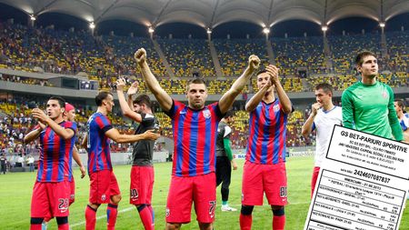 Patru meciuri pentru o cotă fabuloasă: 8.895,42! Un român s-a îmbogățit după meciul Stelei