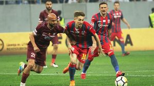 Comprest - Steaua 1-1 și Academia Rapid - Progresul Spartac II 7-0. Giuleștenii s-au distanțat la șapte puncte de marea rivală