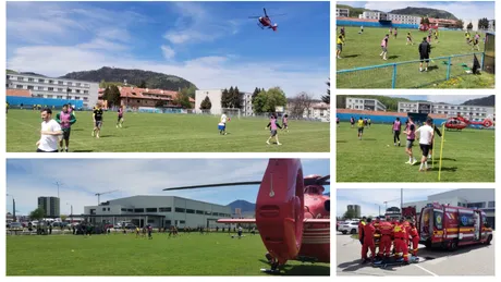 ”Chirurgul” și SMURD-ul! Antrenamentul echipei FC Brașov, oprit de un elicopter aflat în misiune