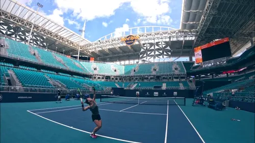 VIDEO | Mesajul Simonei Halep la primul antrenament de la Miami! Pe cine a avut alături