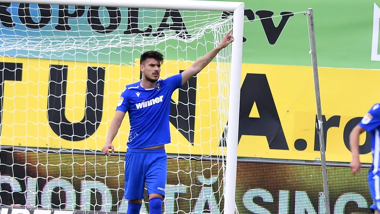 Moment emoționant la FC Voluntari - Academica Clinceni! Cosmin Achim i-a dedicat bunicului său mort golul marcat | FOTO