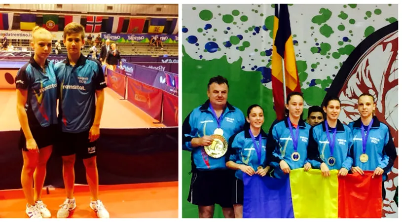România, supremație la Europenele de tenis de masă, cadeți. Adina Diaconu e regina competiției, cu patru medalii de aur 