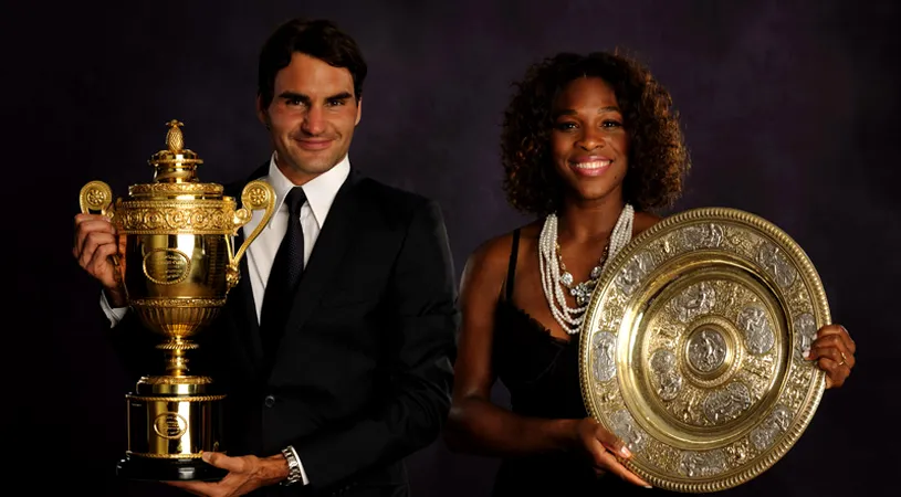 Federer și Serena Williams au fost aleși tenismenii anului