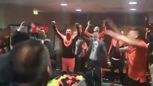 Imaginile bucuriei! VIDEO | Jucătorii CFR-ului au cântat în vestiar alături de oficiali și de staff-ul tehnic