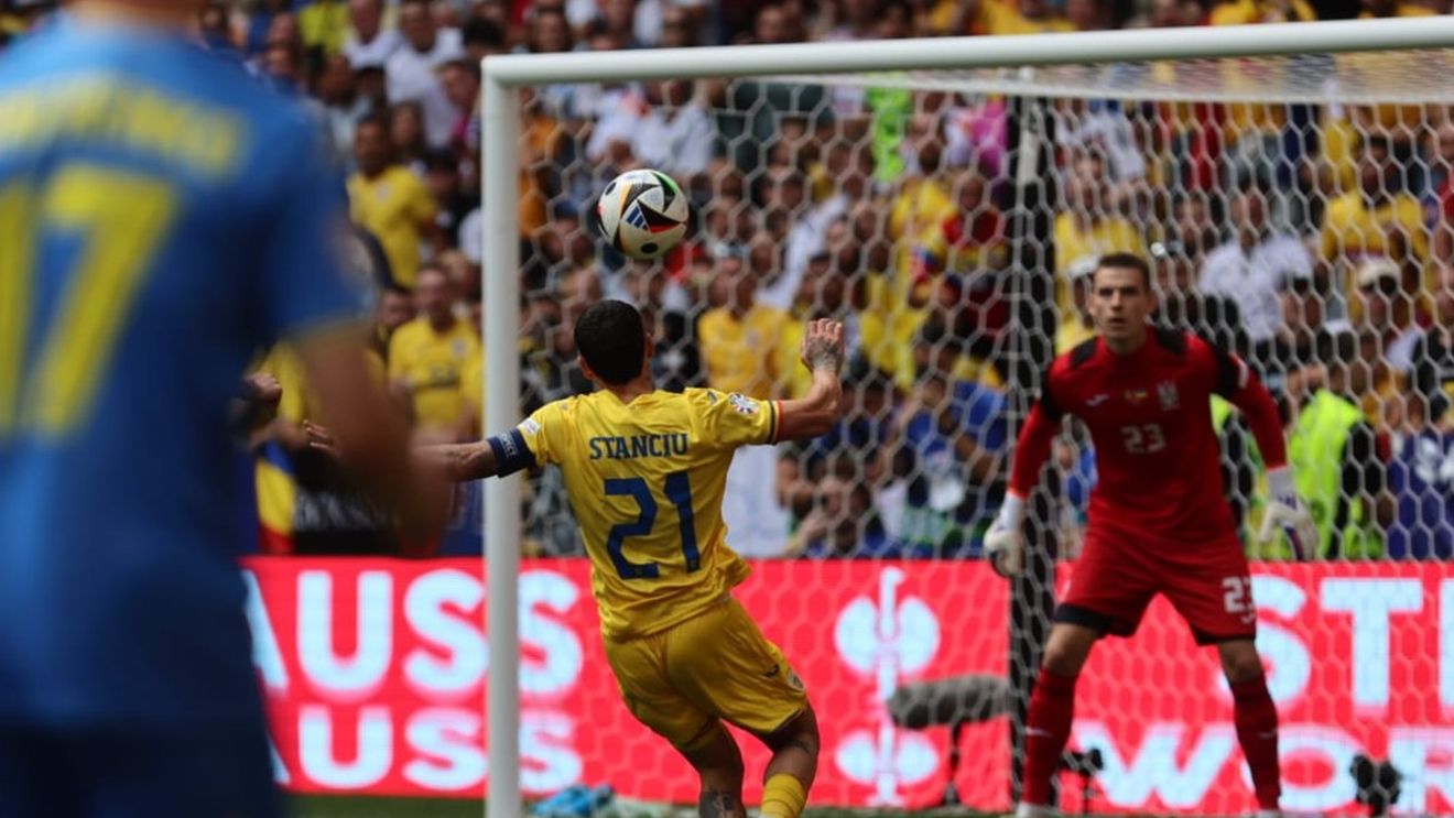 Viteza incredibilă pe care a avut-o mingea la șutul imparabil al lui Nicolae Stanciu, de la golul de 1-0 din România - Ucraina!