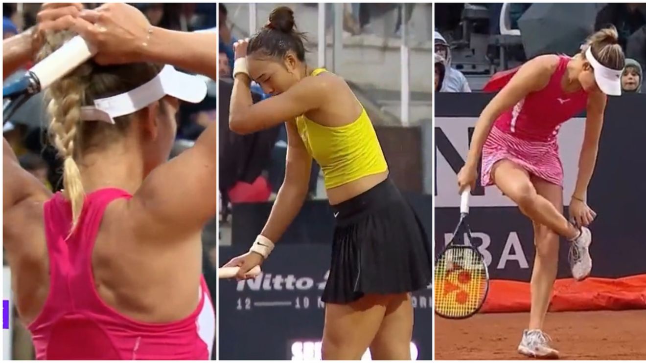 Ce a pățit o jucătoare de tenis după ce arbitrul a refuzat să oprească meciul, deși ploua cu găleata la Roma! Comentatorilor nu le-a venit să creadă: „N-am mai văzut așa ceva!" VIDEO