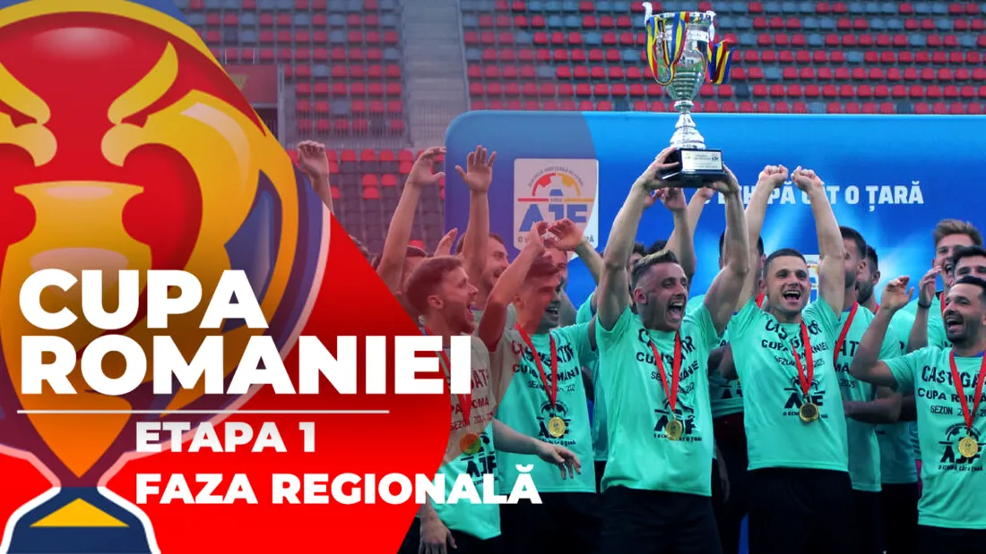 Începe Cupa României, sezonul 2025/26. În Faza Regională joacă 20 de echipe care au câștigat eventul în 2025, iar 13 dintre ele au promovat în Liga 3
