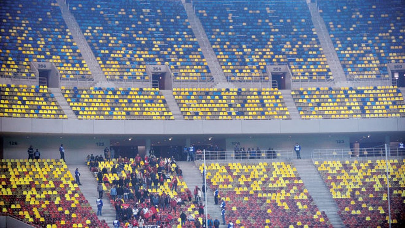 Pustiu Arena!** Rapid a înregistrat cea mai slabă audiență din istoria echipei în Europa la meciul cu Hapoel