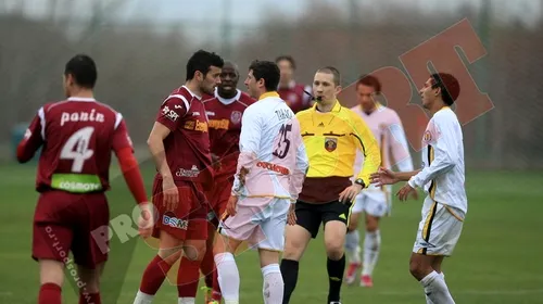 FOTO** Cadu și Tănasă au sărit la bătaie în timpul amicalului CFR-Metalurg! Andone a fost și el la meci