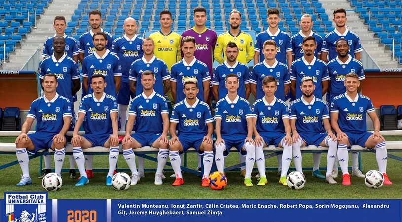 FOTO | ”FC U” Craiova și-a prezentat echipamentele de joc pentru sezonul de Liga 2!