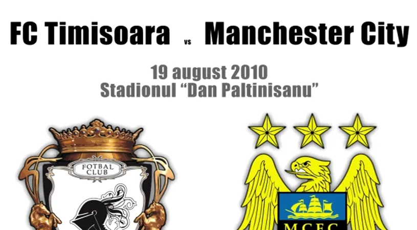 ATENȚIE** Au apărut bilete false pentru meciul Timișoara-Manchester City