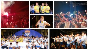 FOTO și VIDEO | A fost atmosferă incendiară în centrul Ploieștiului, la petrecerea în care Petrolul a primit trofeul de campioană a Ligii 2 și a sărbătorit alături de mii de fani promovarea în Liga 1