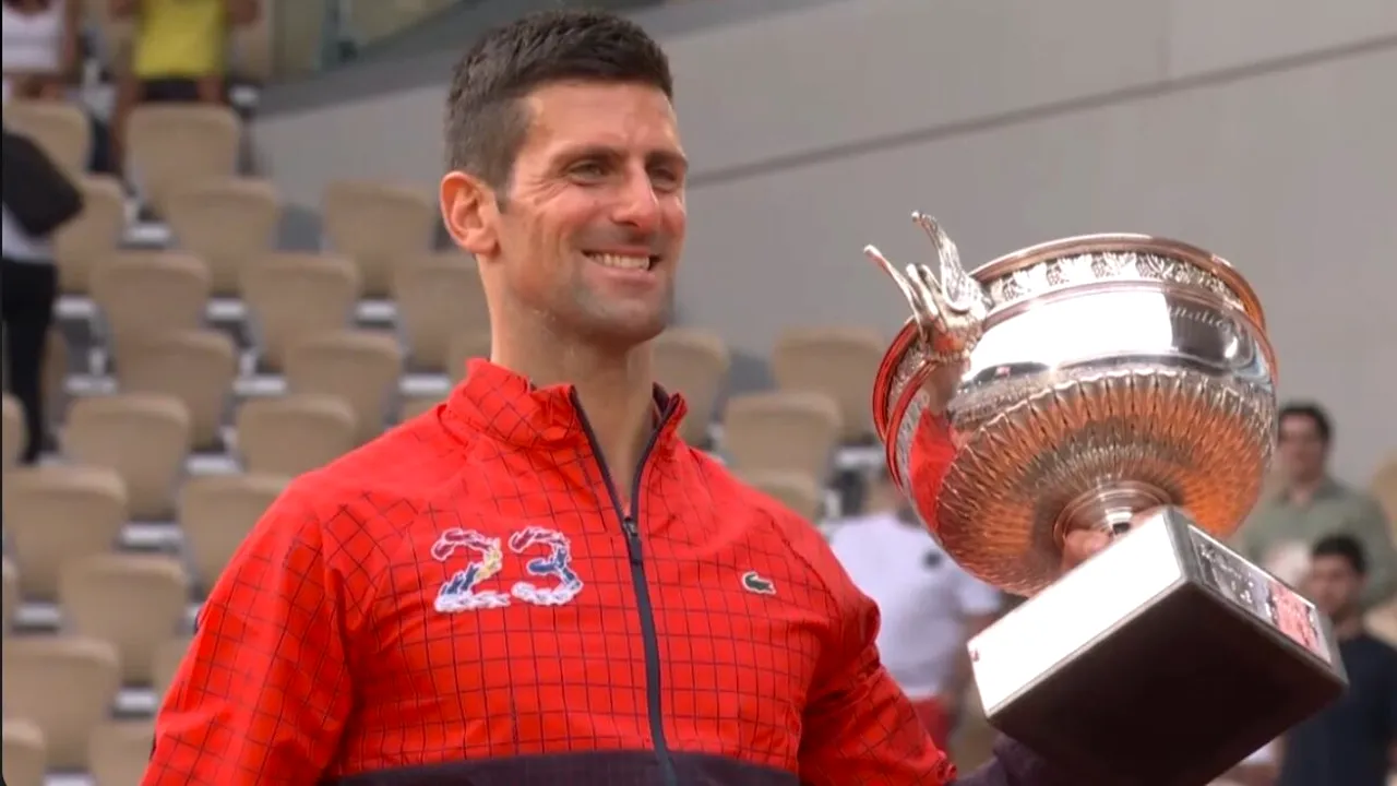 Novak Djokovic, discurs spumos după triumful colosal de la Roland Garros: „Încă mai caut un profesor!