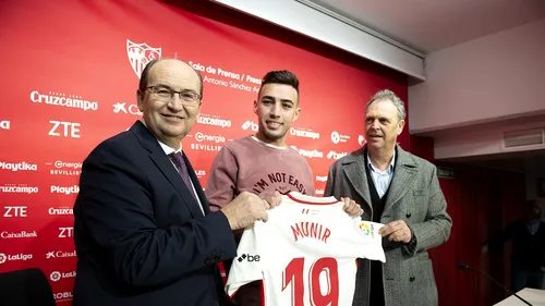 OFICIAL | Munir, prezentat la Sevilla! Andaluzii au plătit pe fotbalistul crescut de Barcelona mai puțin decât a dat Becali pe Coman, Nedelcu sau Tănase
