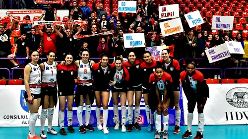 Performanță de excepție pentru voleiul feminin din România: Alba Blaj a adunat cinci victorii consecutive în Liga Campionilor și și-a asigurat prezența între cele mai bune șase echipe de pe continent