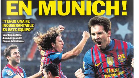 Porno-Barcelona!** Cotidianul Sport.es a apărut ieri pe piață cu o fotografie care lăsa loc de interpretări sexuale