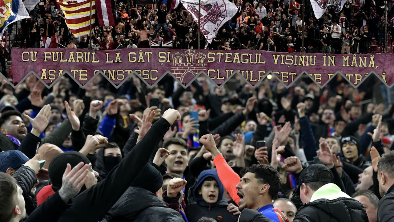 Diferență considerabilă între FCSB și CFR Cluj, la nivel de audiență! Ce formație s-a impus în „duelul spectatorilor”