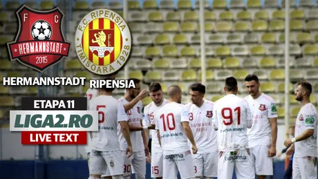 AFC Hermannstadt - Ripensia Timișoara 2-0.** Iulian Popa câștigă duelul cu fratele său Adrian Popa, iar echipa sibiană își menține prima poziție în Liga 2