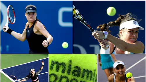 Miami: dublă eliminare în primul tur pentru tricolore. Dulgheru, dominată de Vesnina. Sorana Cîrstea, înfrângere cu seturi la indigo, cedate pe serviciu după o revenire parțială