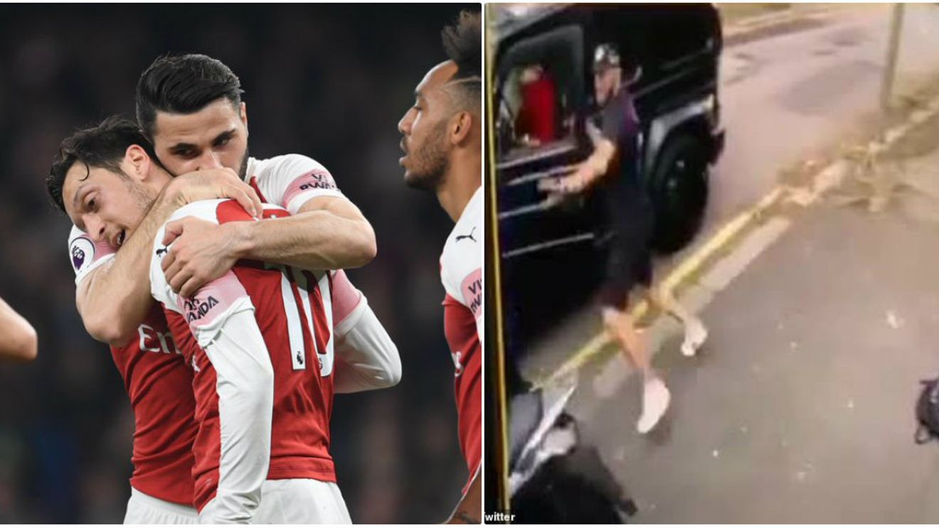 Doi tâlhari l-au fugărit pe Mesut Ozil prin Londra, dar în final au dat nas în nas cu Kolasinac. VIDEO | Bosniacul a dat cu ei de pământ