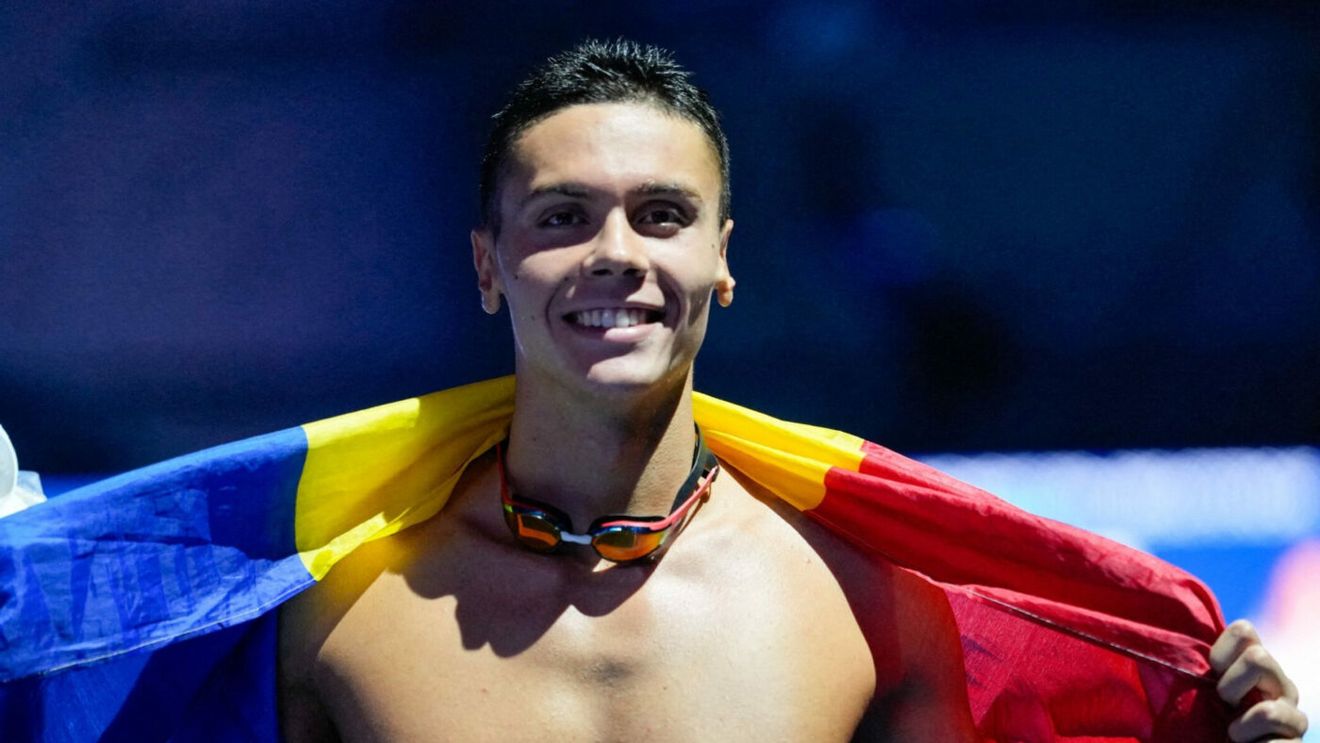 Gest superb pentru David Popovici în orașul istoric al României