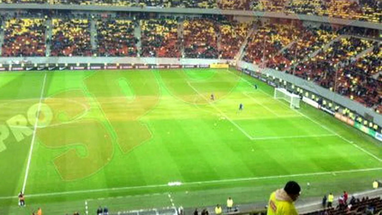 FOTO** Iarba de National Arena, noi probleme! O parte din gazon a fost înlocuită chiar înainte de derby-ul Steaua - CFR