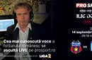 Ilie Dobre comentează LIVE pe ProSport.ro meciul Steaua București – CSM Focșani, sâmbătă, 14 septembrie 2024, de la ora 11.00