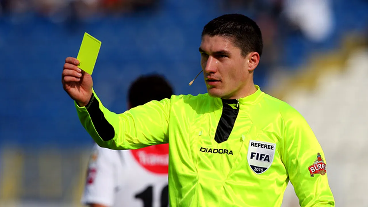 Istvan Kovacs va arbitra partida dintre Vaslui și Rapid