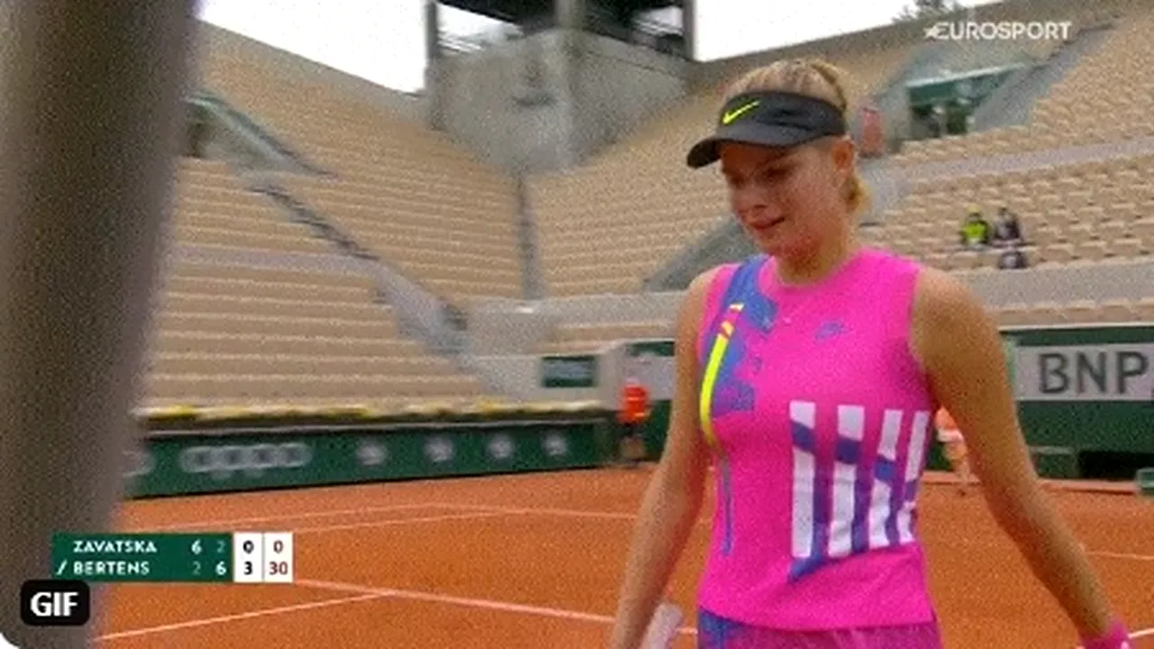 Momente incredibile la Roland Garros! O jucătoare a izbucnit în lacrimi după ce a rămas fără rachete. Reacția campionului Mats Wilander | VIDEO