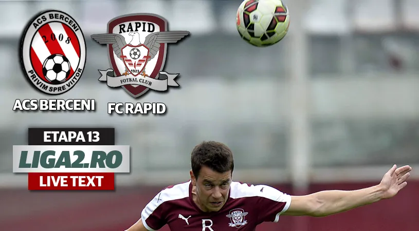 ACS Berceni - FC Rapid 1-2.** Giuleștenii câștigă prin două penalty-uri ușor primite și termină turul pe primul loc în Seria I