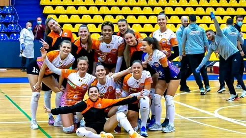 Știm toate rezultatele turneului 2 din Divizia A 1 la volei feminin. Victorii pe linie pentru Dinamo și Volei Alba Blaj