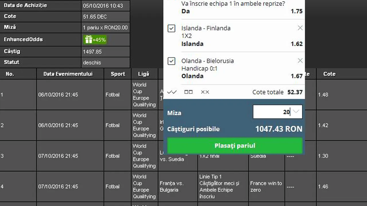 (P) Iată ponturile zilei la pariuri: Vezi cele două bilete cu cotă 50 oferite de Cădar Marius și echipa PariuriX.com pentru meciurile internaționale din acest sfârșit de săptămână!