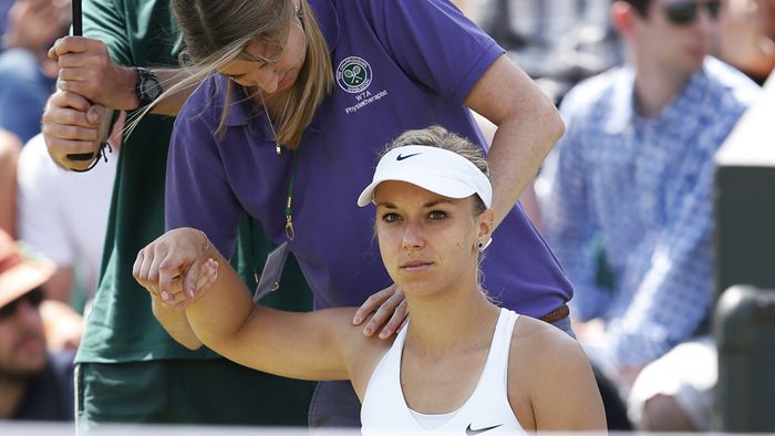 Lisicki, accidentată înaintea sfertului de finală cu Simona Halep: "Sper într-o minune"