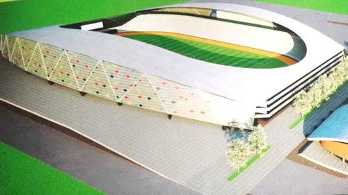 FOTO | Pandurii Târgu Jiu va avea un stadion acoperit de 15.000 de locuri