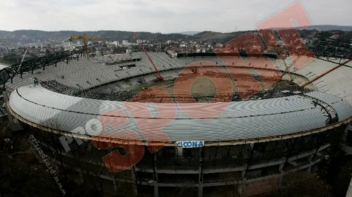 FOTO** Lucrările la „Cluj Arena” au intrat în linie dreaptă! VEZI când va fi gata stadionul