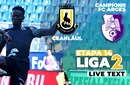 Meci cu miză pentru play-off! Ceahlăul – CFC Argeș se joacă de la ora 17:00, în debutul rundei a 15-a a Ligii 2