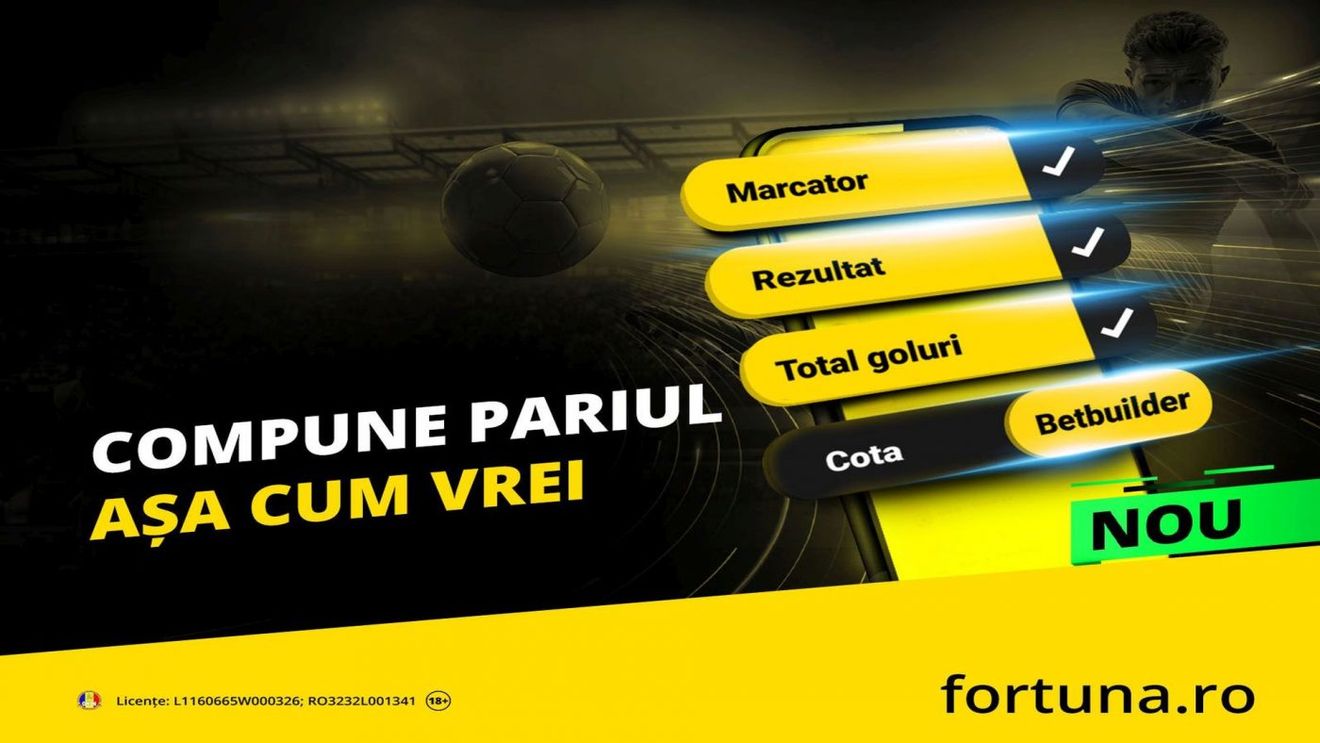 ADVERTORIAL | Câte pariuri din meci pui pe 1 bilet la Fortuna? Câte vrei