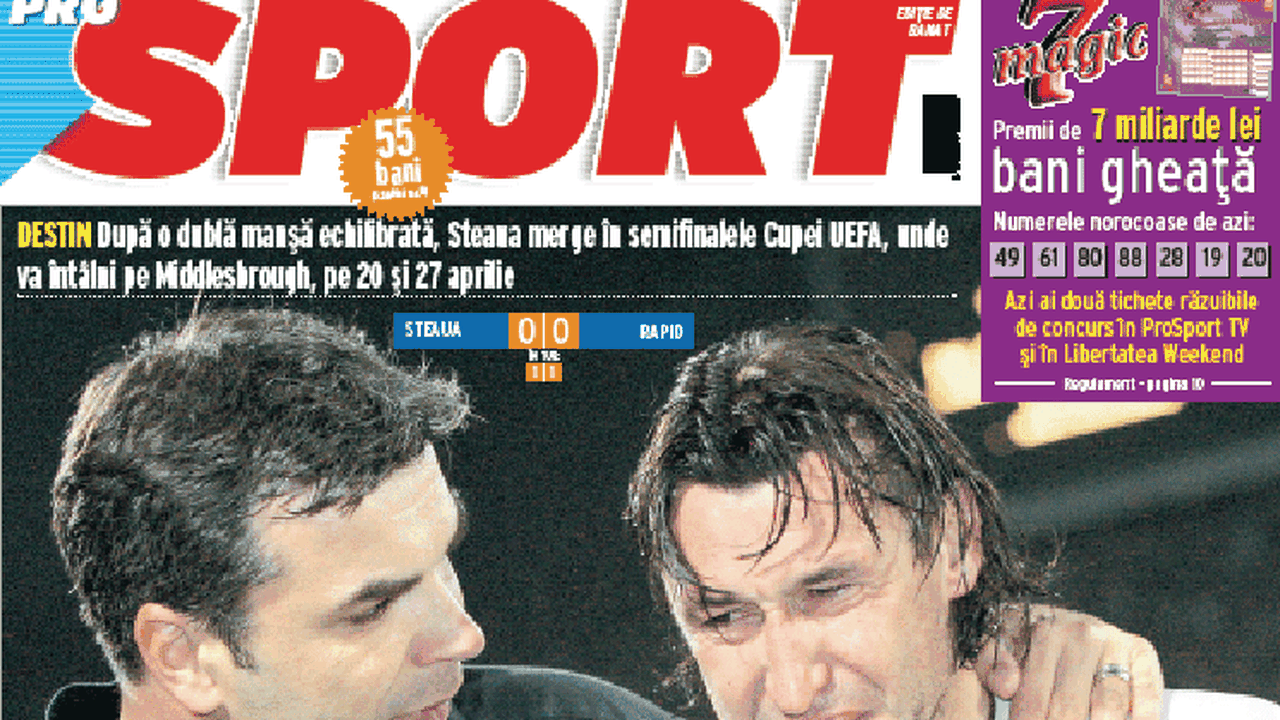 2006 - Steaua accede în semifinalele cupei UEFA
