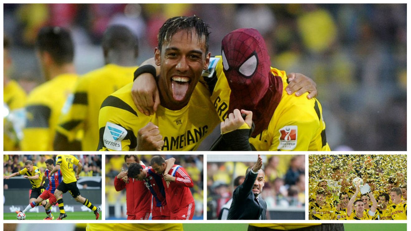 Klopp se impune în primul duel cu Guardiola: Borussia - Bayern 2-0, în Supercupa Germaniei. Aubameyang și Mkhitaryan au marcat, Martinez s-a accidentat grav